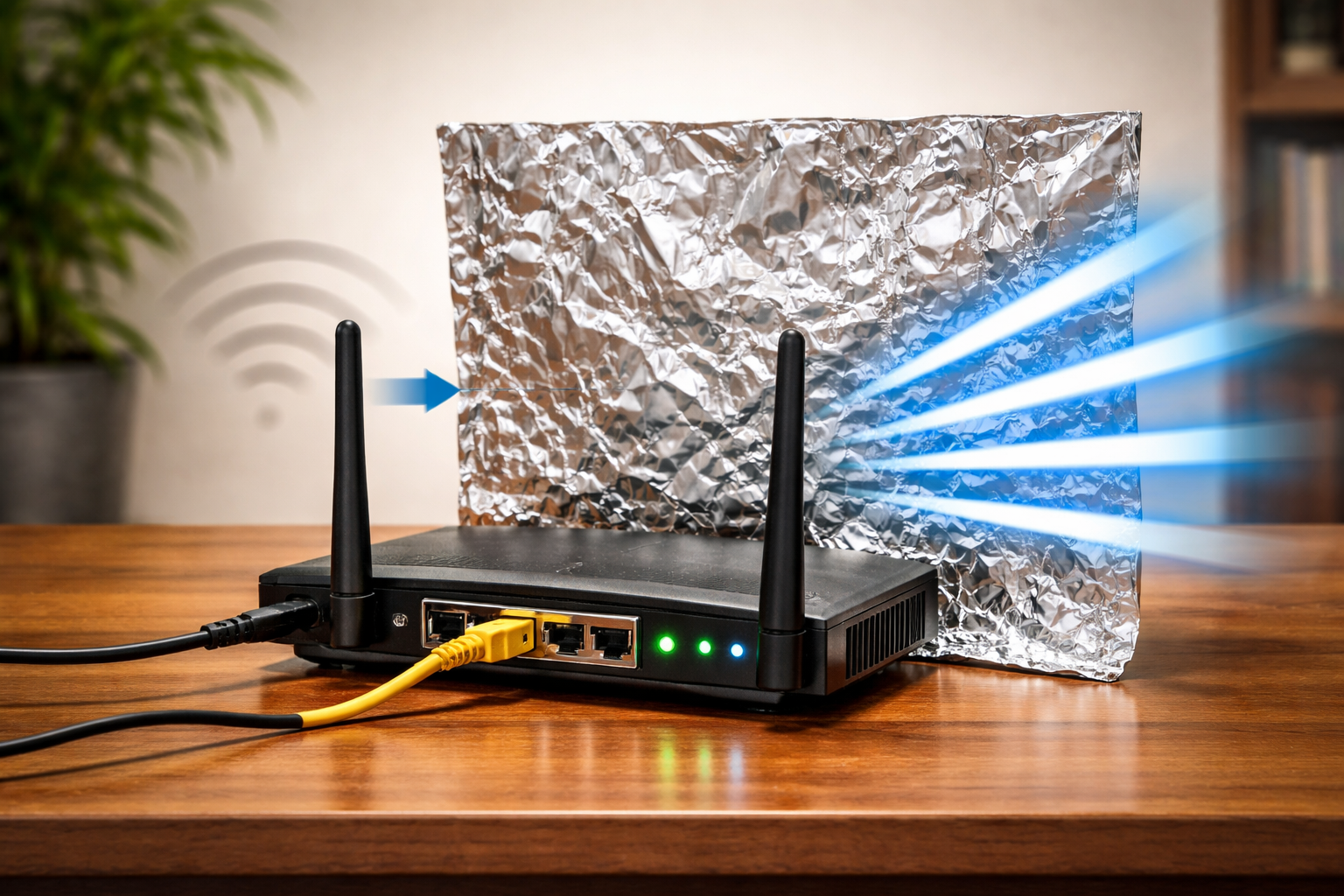 Modemin arkasına alüminyum folyo koyun ve farkı görün 