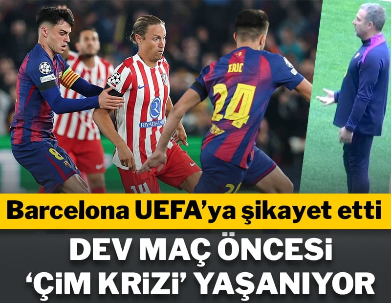 Atletico Madrid-Barcelona maçı öncesi çim krizi