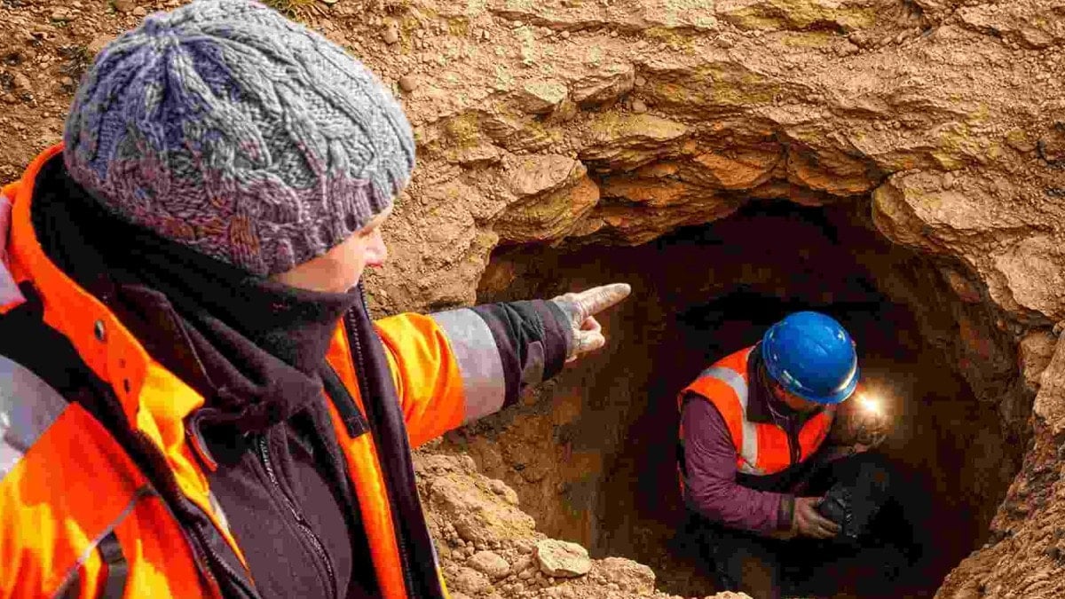 Yolda açılan çukur, yer altındaki gizemi ortaya çıkardı