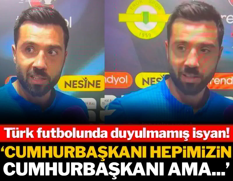 Türk futbolunda duyulmamış isyan: 'Hepimizin Cumhurbaşkanı ama...'