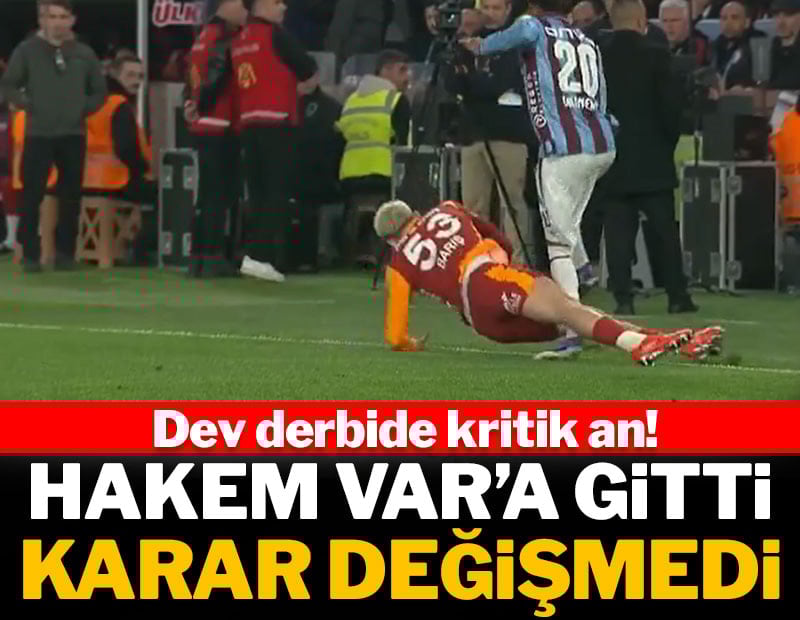 Dev derbide kritik pozisyon! Cihan Aydın VAR'a gitti karar değişmedi