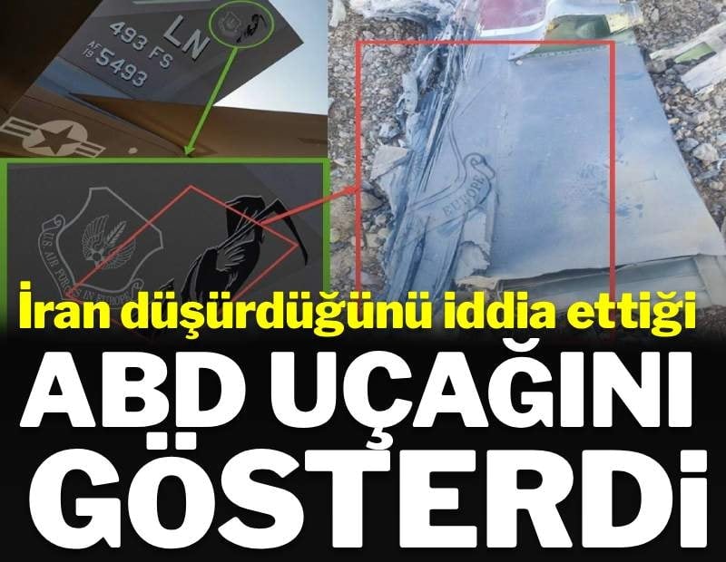 İran vurulduğunu iddia ettiği F-35'in enkazını paylaştı