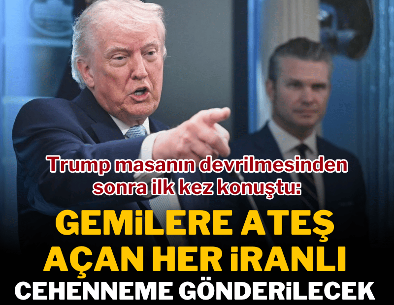 SON DAKİKA | Trump masanın devrilmesinden sonra ilk kez konuştu