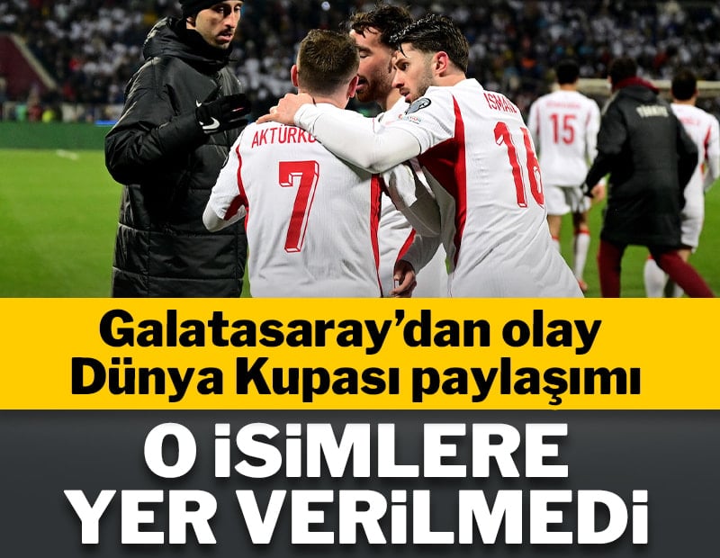 Galatasaray'dan olay Dünya Kupası paylaşımı!