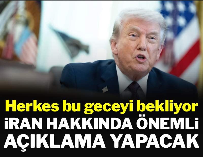 Şimdiden saat verdi: Trump büyük İran duyurusunu yapacak