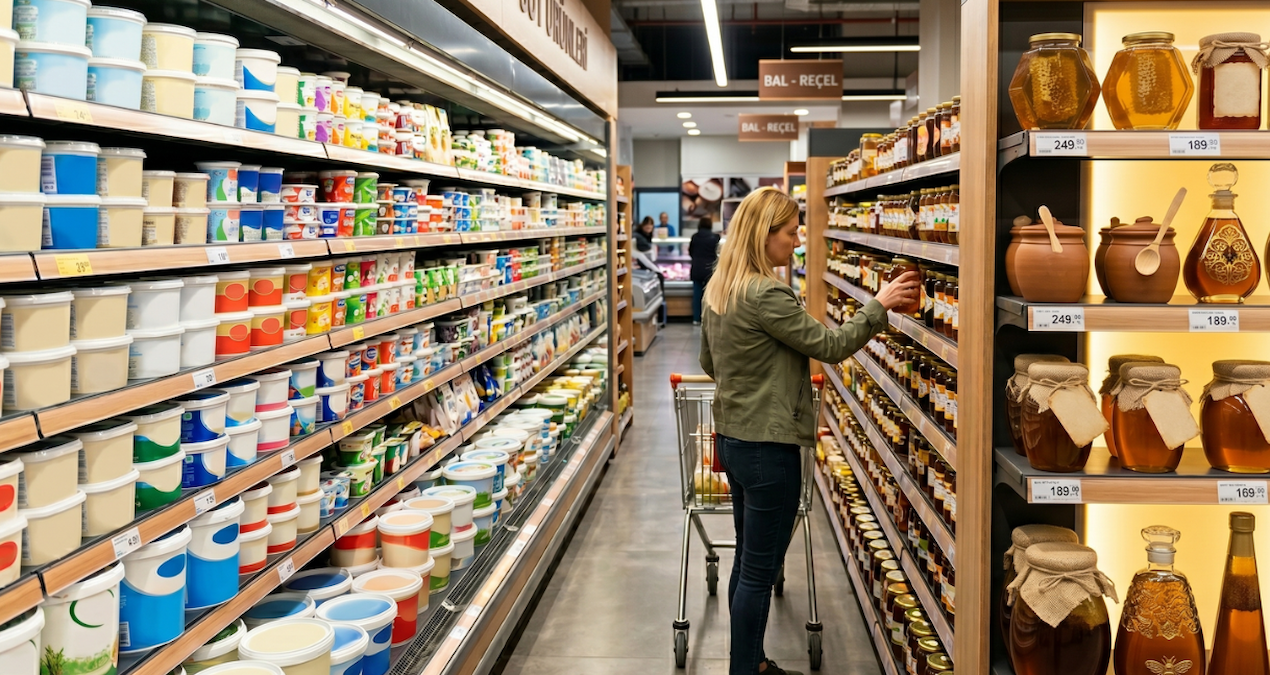 Markette satılan yoğurt ve ballar sahte çıktı