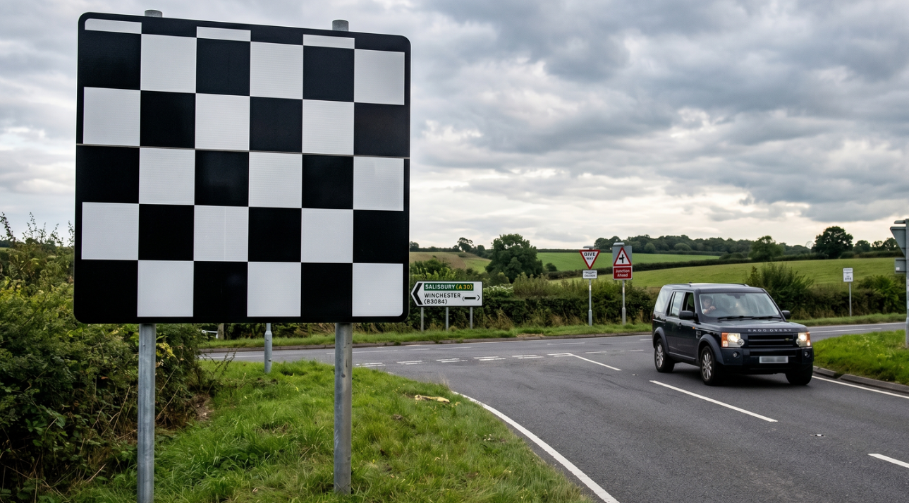 Yollara siyah beyaz damalı tabelalar yerleştirildi: İşte anlamı