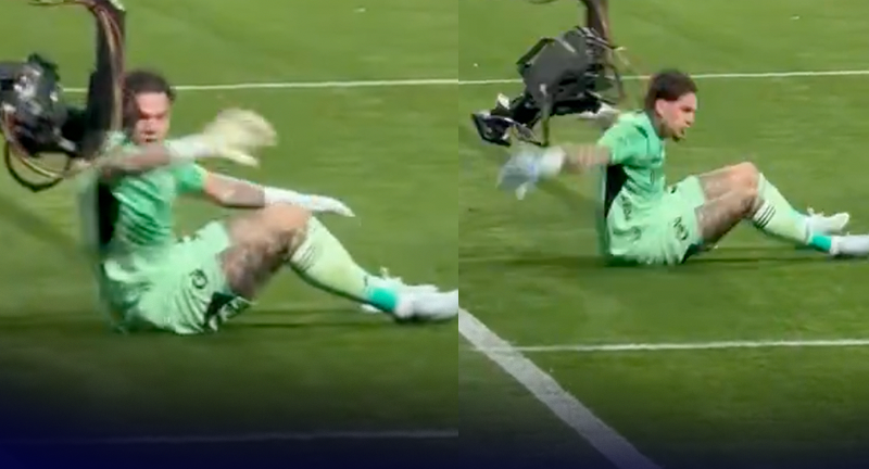 Ederson'u çıldırtan olay! Yerdeyken bir anda kalkıp vurdu