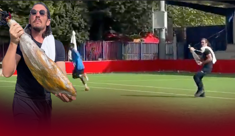 İspanya'da skandal provokasyon! Başkan domuzla futbolcuları kovaladı