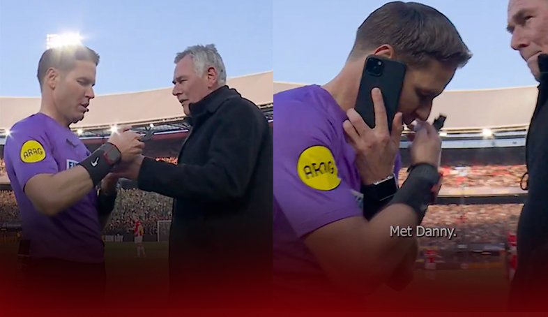 Yeşil sahalarda görülmemiş olay! Maçı durdurup telefonla konuştu