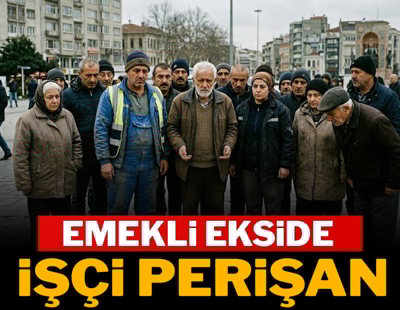 Emekli eksiye düştü, işçi perişan durumda