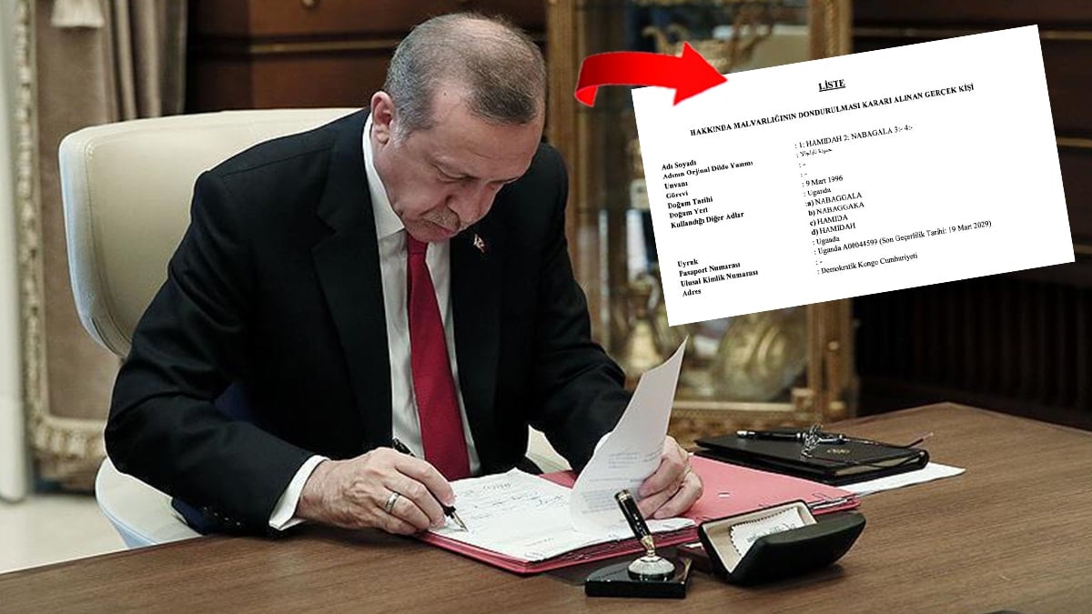 Erdoğan imzaladı: 3 kişinin Türkiye'deki mal varlıkları donduruldu