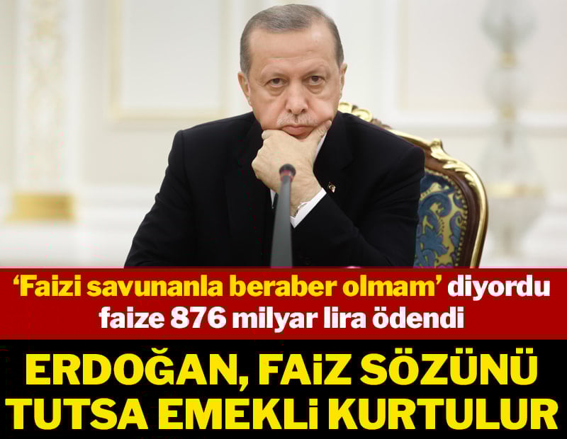 Halktan 4 alıp 1'ini faize ödediler