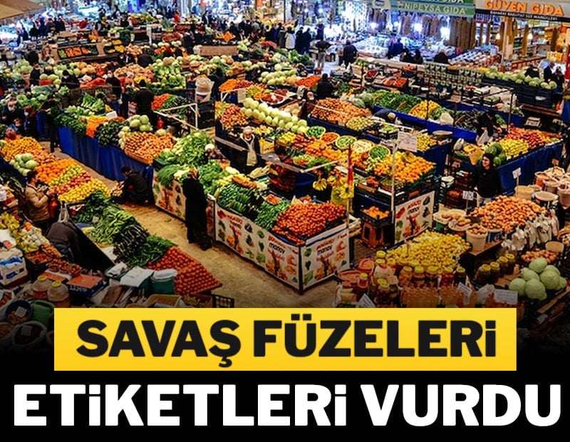 Savaş füzeleri etiketleri vurdu