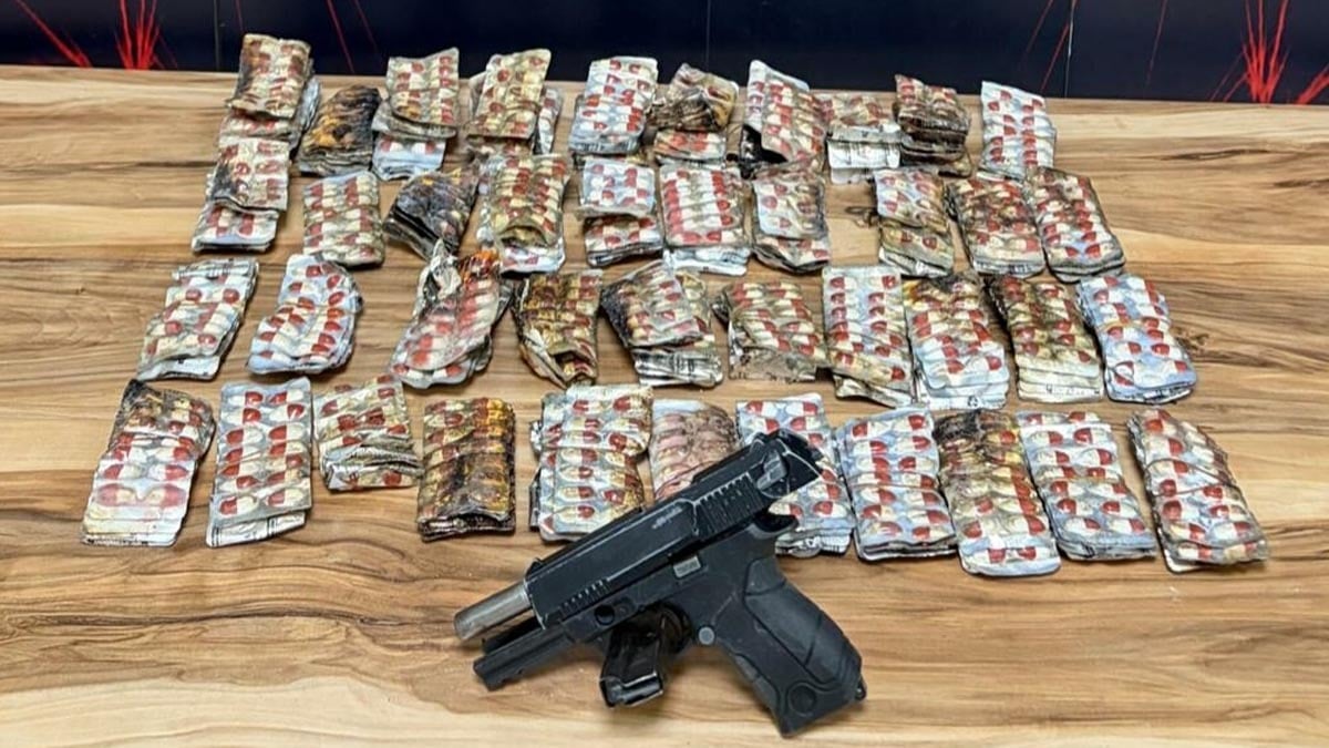 Yanan evde uyuşturucu madde ele geçirildi!