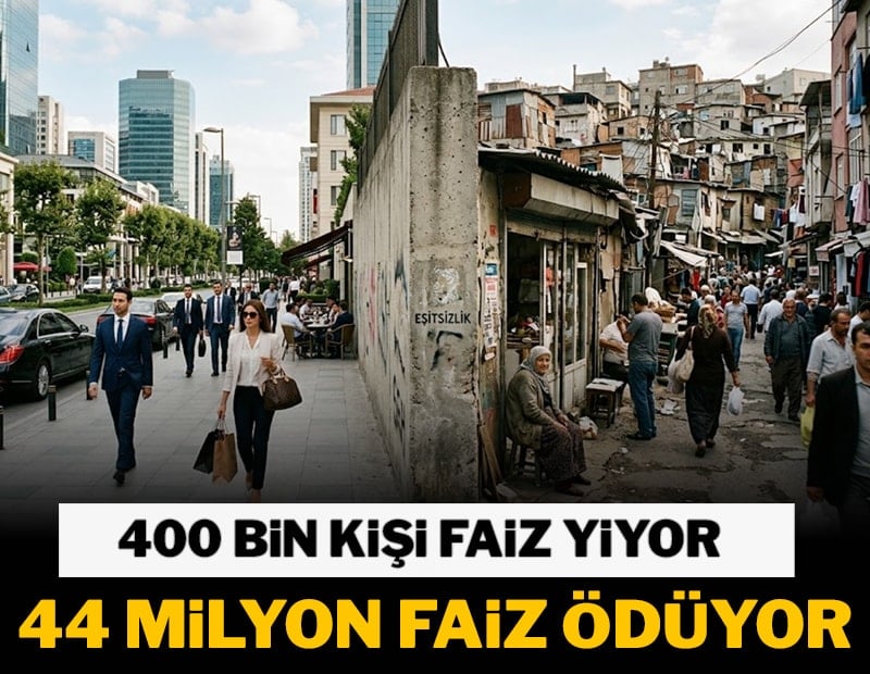 Yukarıda servet, aşağıda borç büyüyor