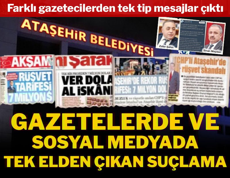 Gazetelerde ve sosyal medyada tek elden çıkan suçlama