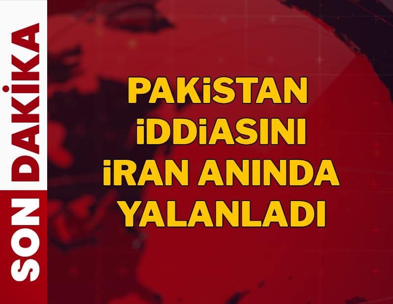 Pakistan'ın iddiasına İran'dan jet yalanlama