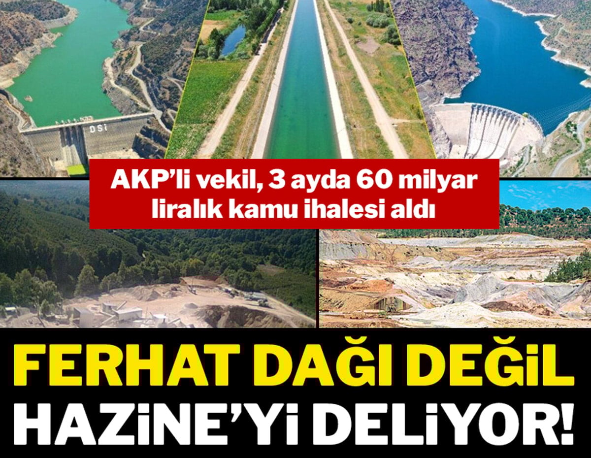 Ferhat dağı değil Hazine’yi deliyor!