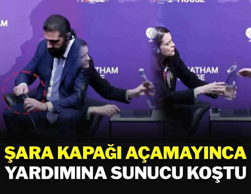 Şara kapağı açamayınca, kadın direktörden yardım istedi