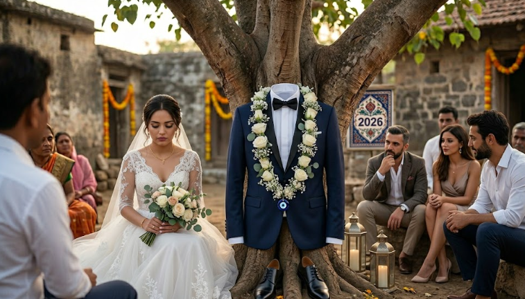 İnsanla değil ağaçla evleniyorlar: Tek suçları ise doğum günleri