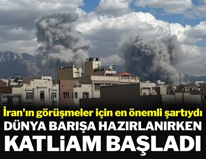 İran öfkeli: Dünya barışa hazırlanırken, katliam başladı