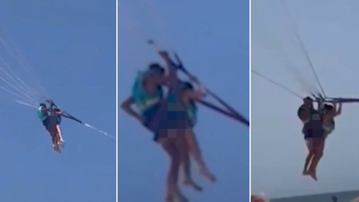 Gökyüzünde skandal! Yamaç paraşütü yapan turist neye uğradığını şaşırdı