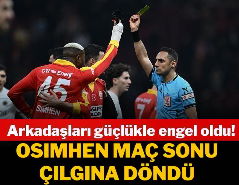 Osimhen sahalara olaylı döndü! Maç sonu güçlükle sakinleşti