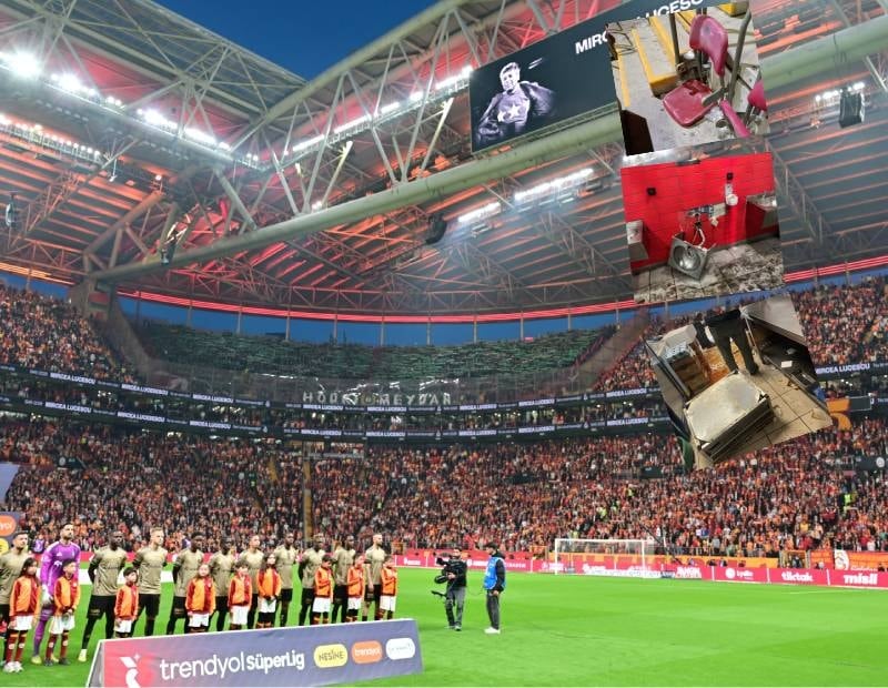 Galatasaray açıkladı! Deplasman tribünü savaş alanına dönmüş