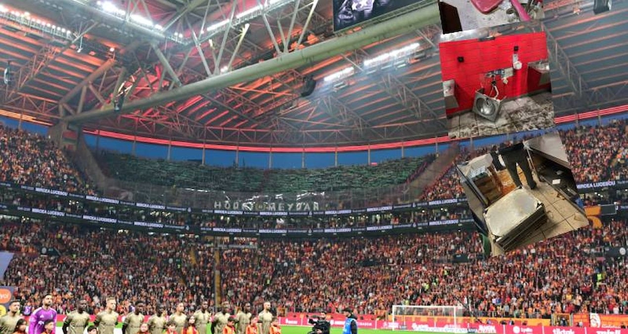 Galatasaray açıkladı! Deplasman tribünü savaş alanına dönmüş