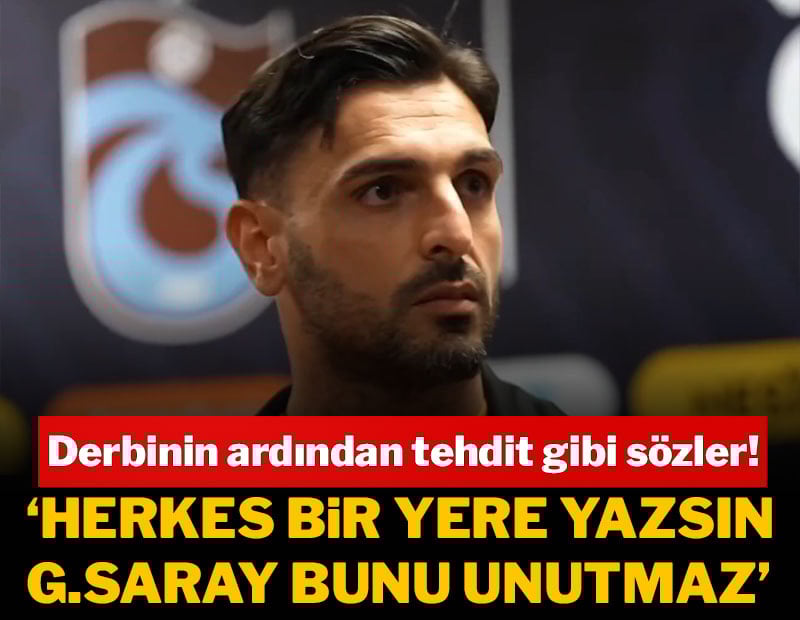 Galatasaraylı oyuncudan tehdit gibi sözler: 'Herkes bunu bir kenara yazsın'