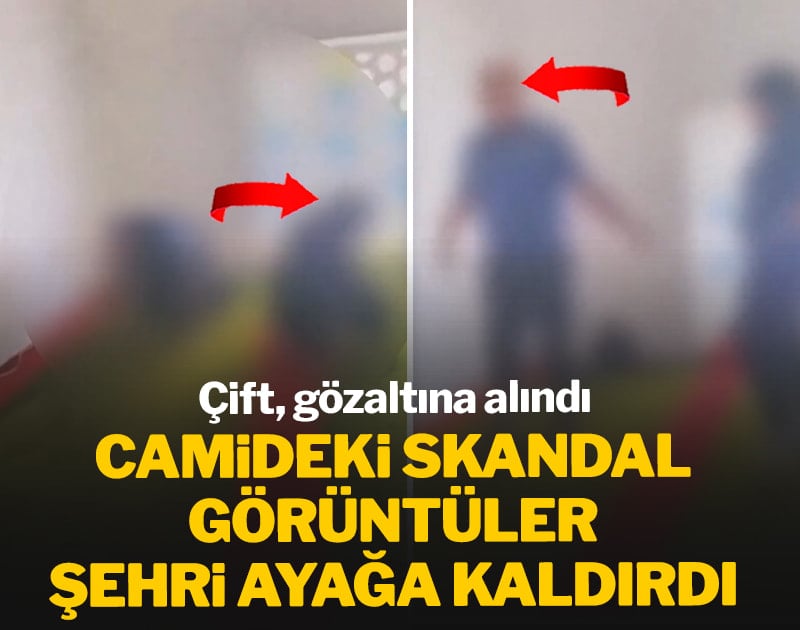 Camideki skandal görüntü şehri ayağa kaldırdı! Çift gözaltına alındı