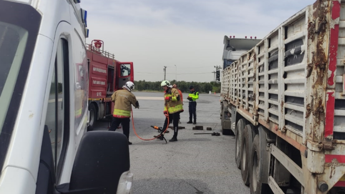 Tamir etmek istediği tır sonu oldu
