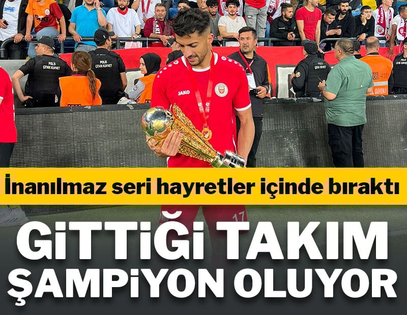 İnanılmaz seri hayretler içinde bıraktı! Gittiği takım şampiyon oluyor