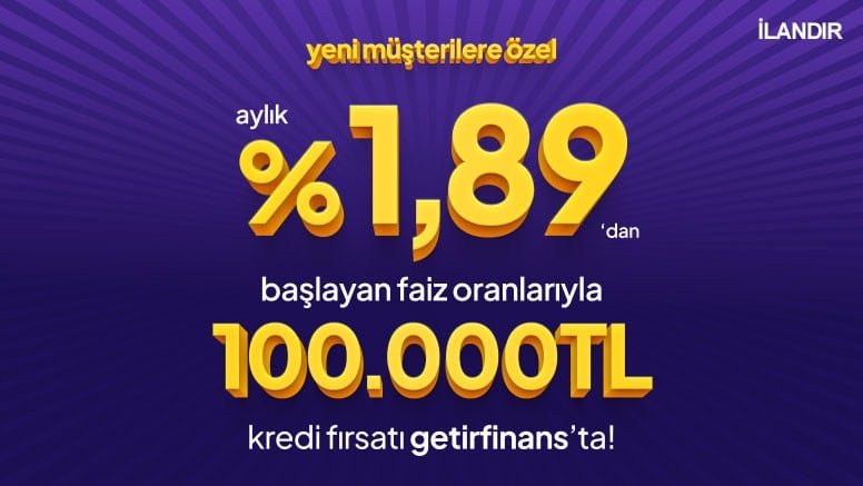 %1,89 Faizli 100.000 Kredi Fırsatı!