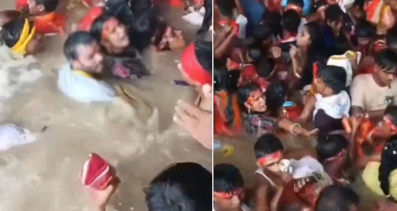 Milyonların katıldığı 'Kutsal Banyo' kaosa dönüştü: Çok sayıda kadın taciz edildi