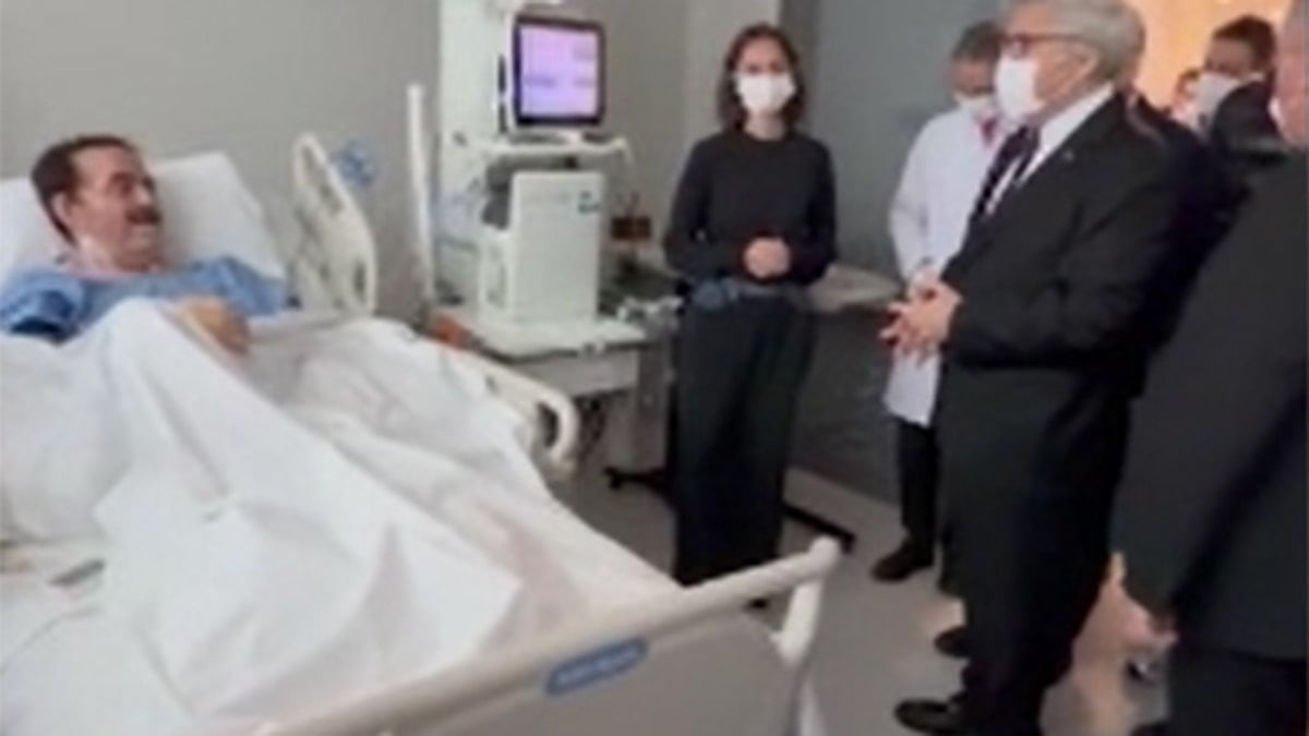 İbrahim Tatlıses kendisini ziyarete geleni görünce hastanede türkü söyleme başladı