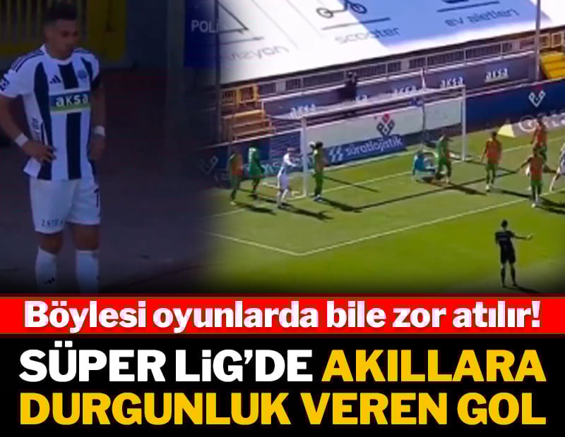 Süper Lig'de akıllara durgunluk veren gol: İrfan Can kornerden avladı