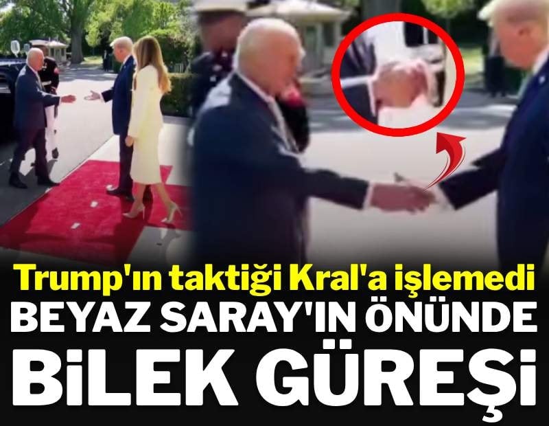 Büyük çekişme kameralara yansıdı: Trump'ın taktiği Kral'a işlemedi