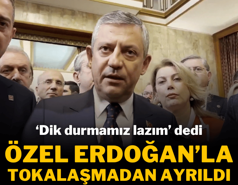 Resepsiyonda dikkat çeken detay! Özel, Erdoğan ile tokalaşmadı