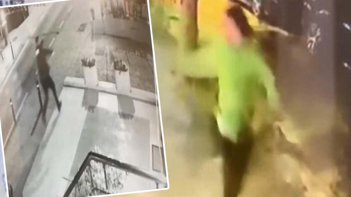 Kadıköy’de mekandan çıkarılan kişinin ateş açtığı anlar! Polis bacağından vurarak yakaladı