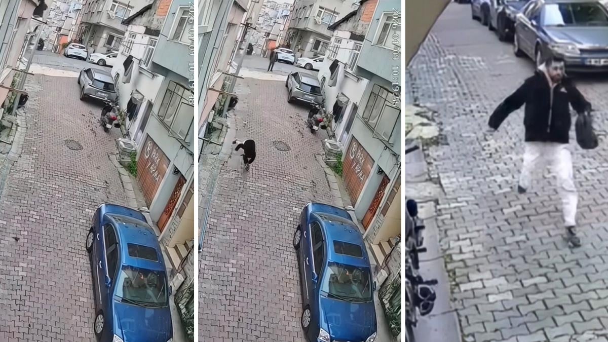 Yer: İstanbul... 'Örümcek Adam' mahalleyi ayağa kaldırdı