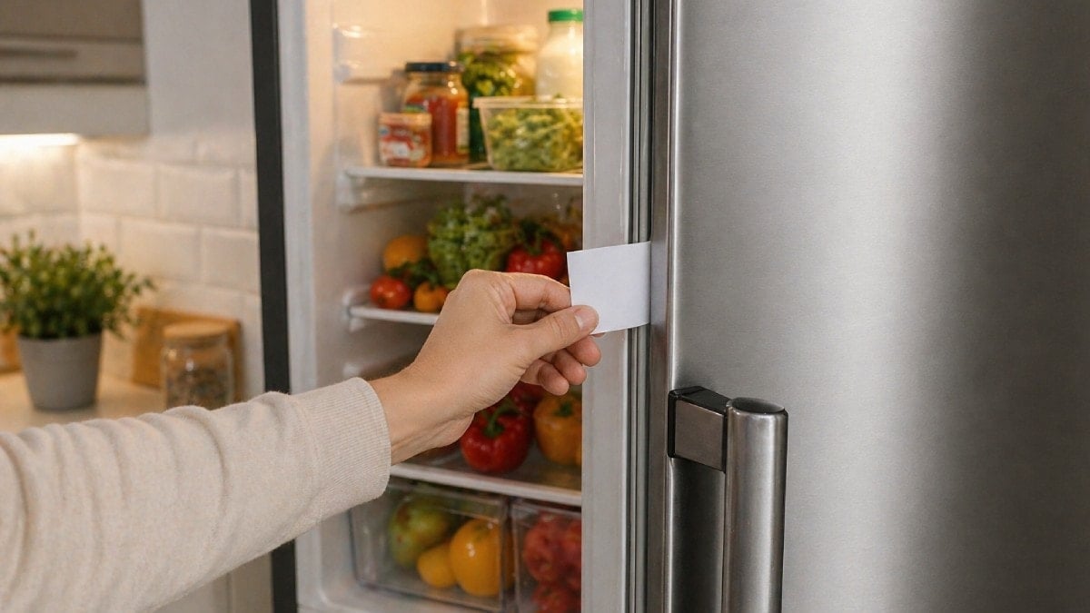 Buzdolabı kapısına kağıt sıkıştıranlar farkı hemen görüyor