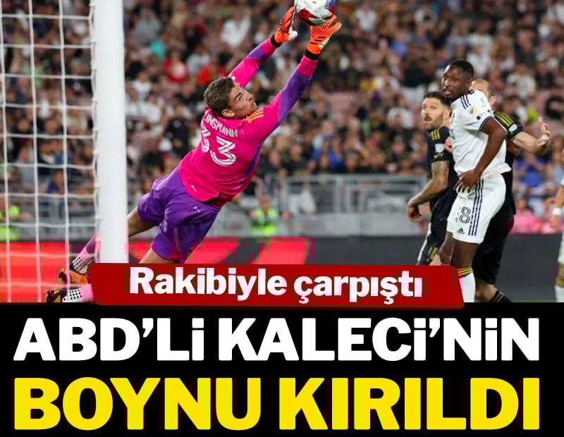 ABD'li kaleci'nin maçta boynu kırıldı