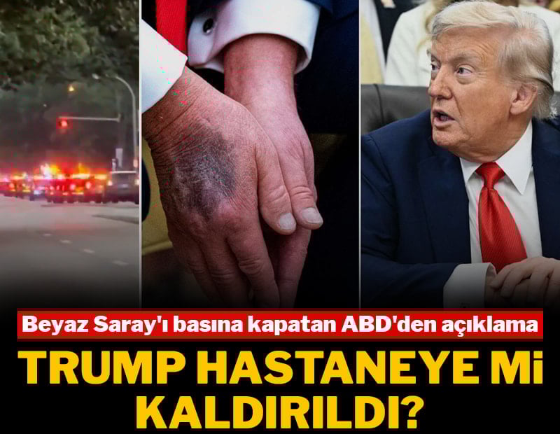Trump hastaneye mi kaldırıldı? Beyaz Saray'dan o iddialara jet yanıt
