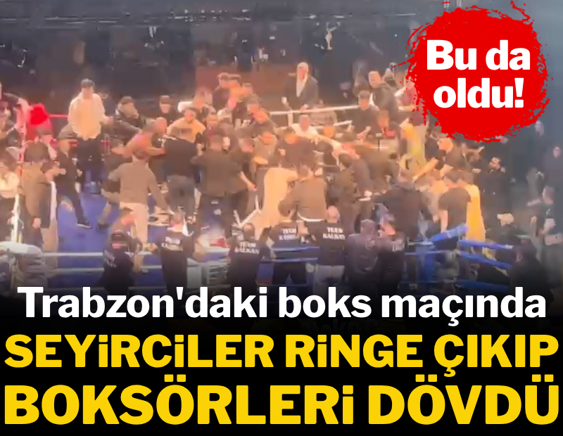 Türk ve Rus boksörün maçında ring savaş alanına döndü