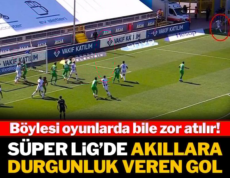 Süper Lig'de akıllara durgunluk veren gol: İrfan Can kornerden avladı