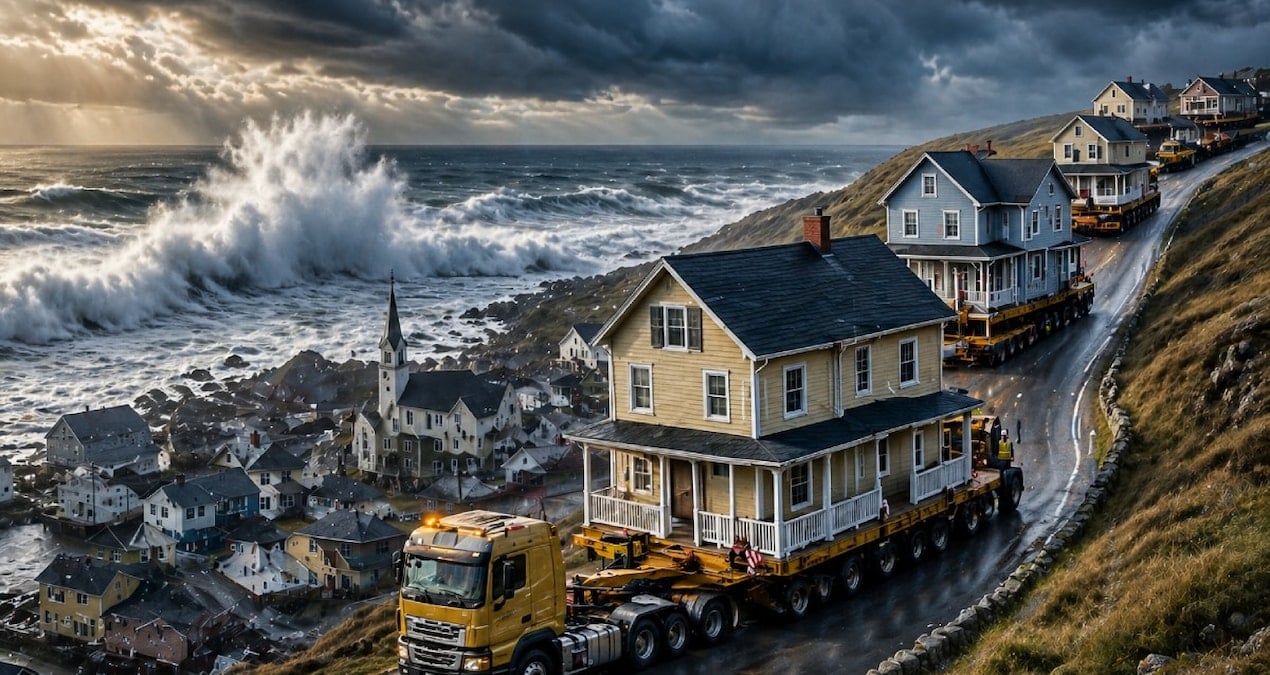 Deniz yutmasın diye kasabayı taşıyacaklar: Evleri kurtarmak için tarihi adım atıldı