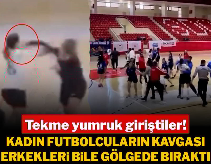 Kadın futbolcuların kavgası erkekleri bile gölgede bıraktı! Tekme yumruk giriştiler