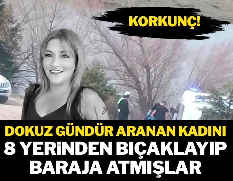 8 yerinden bıçaklayıp gölete attılar!